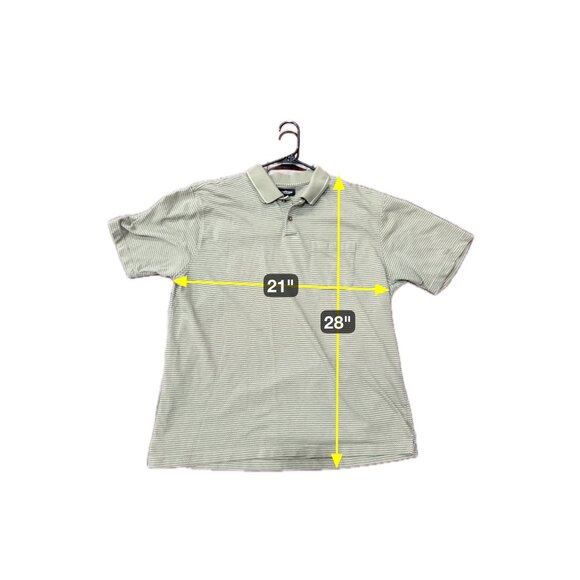 Van Heusen Olive Green Textured Polo Shirt Short Sleeve Classic Fit Sz XL - Picture 7 of 9